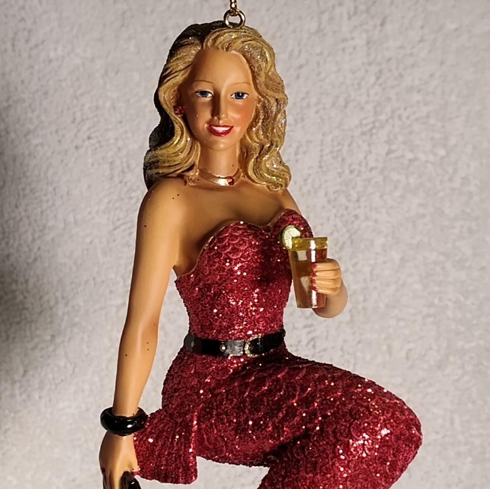 Red Sequin Mermaid Jumpsuit